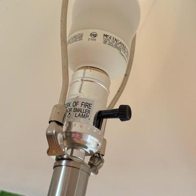 LOT 180F: Pair of Funky Modern Glass Bubble Lamps