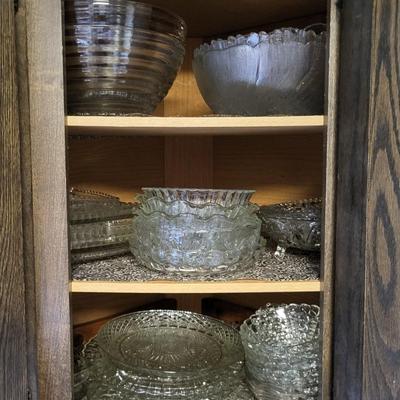 LOT 181K: Cabinet Full of Assorted Glasswear