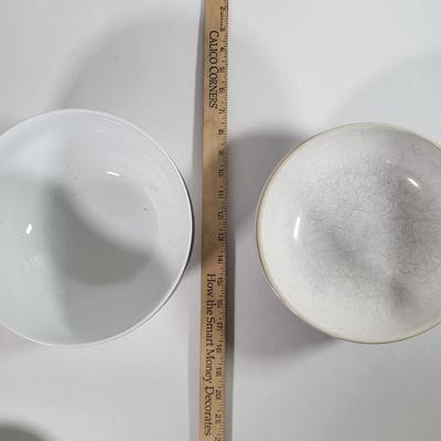 LOT 181K: Collection of Blue and White Ceramic Bowls and Plates