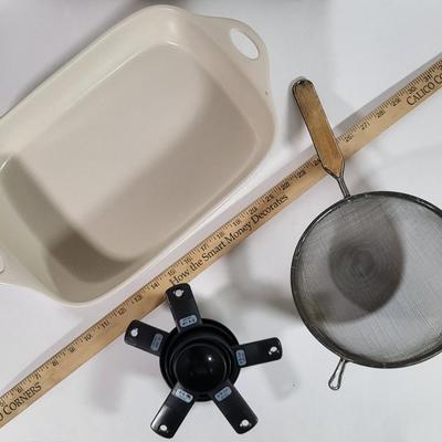 LOT 183K: Collection of Baking Items Including Bowls, Pyrex and More