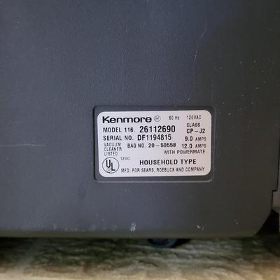 LOT 185S: Kenmore Two Piece Vacuum