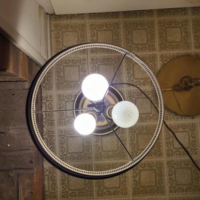 LOT 187F: Pair of Two Metal Lamps