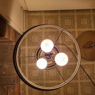 LOT 187F: Pair of Two Metal Lamps