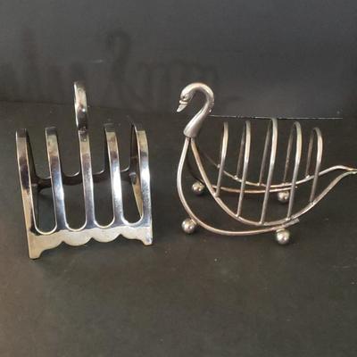 LOT 223K: Kitchen Accessories; Turned Wood Bowls, Vintage Glass Refrigerator Bottle, Vintage Toast Racks, and More