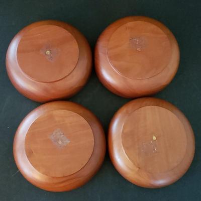 LOT 223K: Kitchen Accessories; Turned Wood Bowls, Vintage Glass Refrigerator Bottle, Vintage Toast Racks, and More