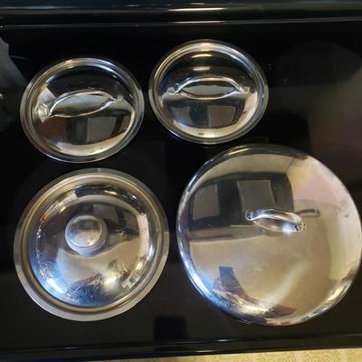 LOT 225K: Large Assortment of Pots and Pans; Cuisinart, Calphalon, and More