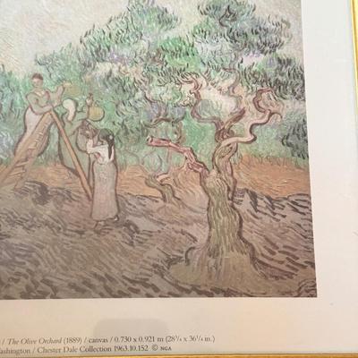 LOT 234F: Framed Art Prints: Van Gogh & Winslow Homer