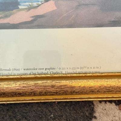 LOT 234F: Framed Art Prints: Van Gogh & Winslow Homer