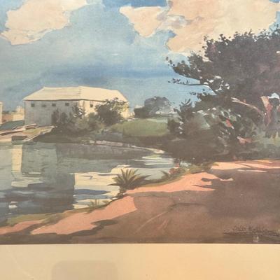 LOT 234F: Framed Art Prints: Van Gogh & Winslow Homer