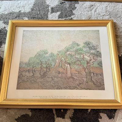 LOT 234F: Framed Art Prints: Van Gogh & Winslow Homer