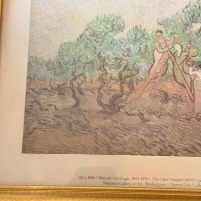 LOT 234F: Framed Art Prints: Van Gogh & Winslow Homer