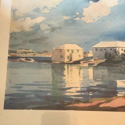 LOT 234F: Framed Art Prints: Van Gogh & Winslow Homer