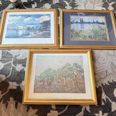 LOT 234F: Framed Art Prints: Van Gogh & Winslow Homer