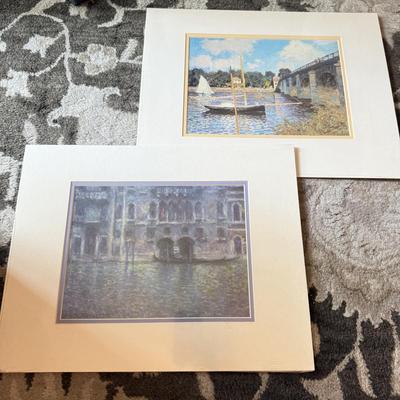 LOT 237F: Vintage Unframed Claude Monet Art Prints