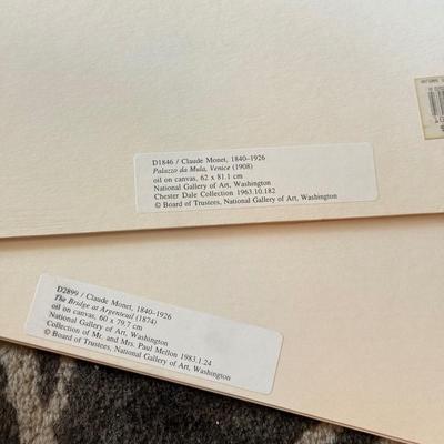 LOT 237F: Vintage Unframed Claude Monet Art Prints