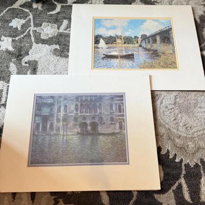 LOT 237F: Vintage Unframed Claude Monet Art Prints