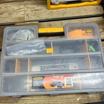 Plastic Organizer Boxes & Tote With Contents (SRF-MG)