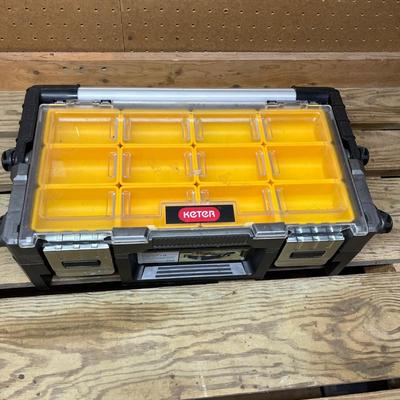 Plastic Organizer Boxes & Tote With Contents (SRF-MG)