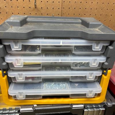 Plastic Organizer Boxes & Tote With Contents (SRF-MG)