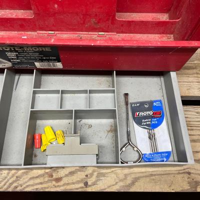 Plastic Organizer Boxes & Tote With Contents (SRF-MG)
