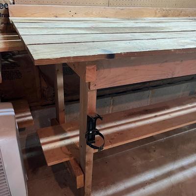Wooden Work Bench With Vise (STF-MG)