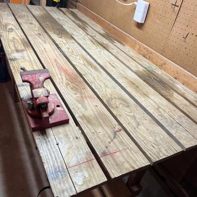 Wooden Work Bench With Vise (STF-MG)