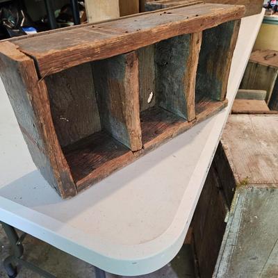 Vintage Wood Containers & Tool Boxes (G-JS)