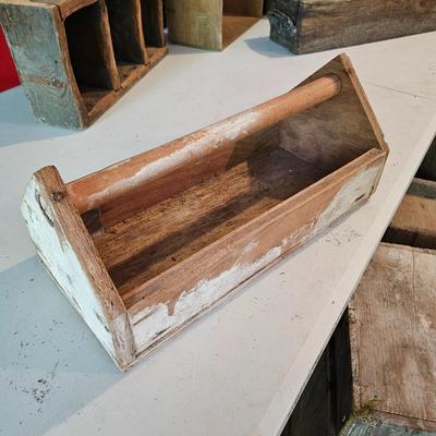 Vintage Wood Containers & Tool Boxes (G-JS)