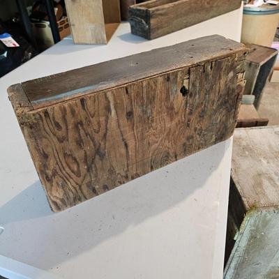 Vintage Wood Containers & Tool Boxes (G-JS)