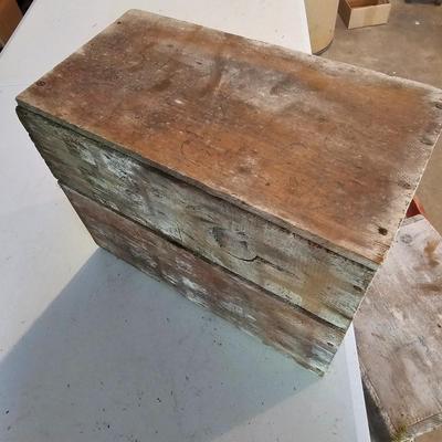 Vintage Wood Containers & Tool Boxes (G-JS)