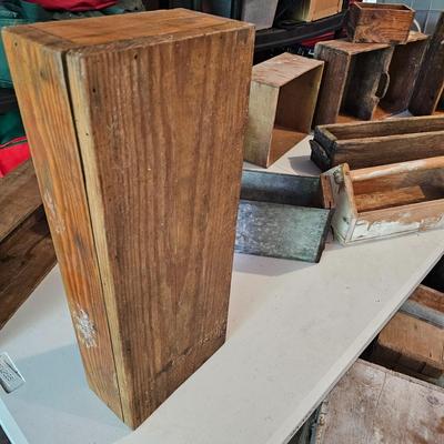 Vintage Wood Containers & Tool Boxes (G-JS)