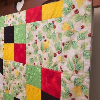 Assorted Quilts, Wall Hangers + Quilt Rack (GB1-JS)