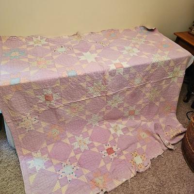 Assorted Quilts, Wall Hangers + Quilt Rack (GB1-JS)