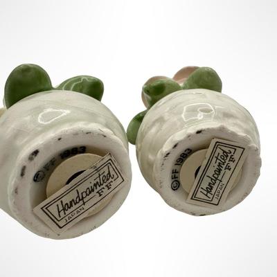 1983 Fitz and Floyd Handpainted Flower Salt & Pepper Shakers – In Original Box