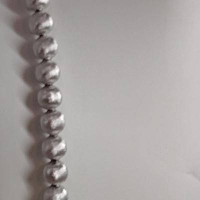 Monet Silver Tone Textured Finish Necklace, Bracelet, and Earring Set (#31)