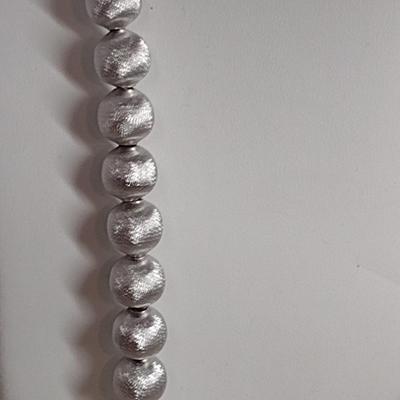 Monet Silver Tone Textured Finish Necklace, Bracelet, and Earring Set (#31)