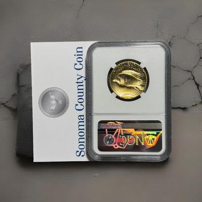 2009 $20 Ultra High Relief St Gaudens Double Eagle 1 oz Gold NGC MS70 Mercanti
