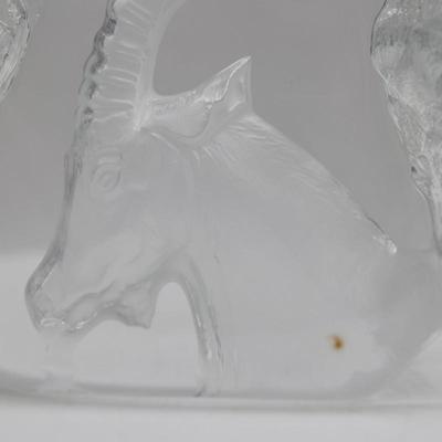 Cristal d'Arques Art Collection - Etched Mountain Goat