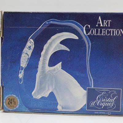 Cristal d'Arques Art Collection - Etched Mountain Goat
