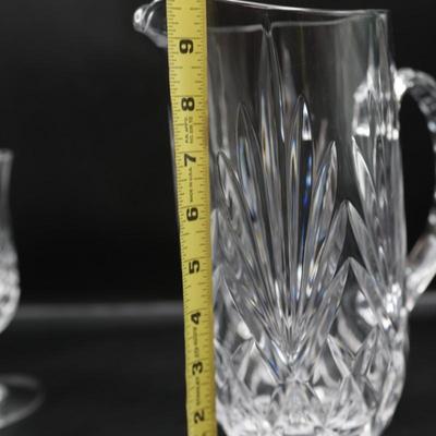 Gorham Crystal Iced Tea Glasses & Pitcher