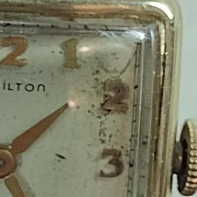 Vintage Hamilton Wrist Watch- 10 Karat Gold Filled (#35)