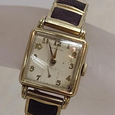 Vintage Hamilton Wrist Watch- 10 Karat Gold Filled (#35)