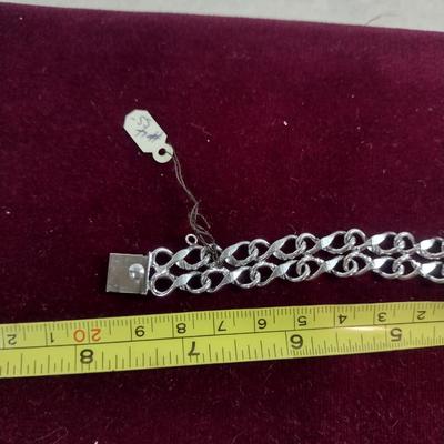 Sterling Silver Bracelet- Approx 7 1/4" Long- Approx Total Weight 24 Grams (#36)