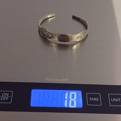 Reed & Barton Sterling Silver Spoon Cuff Bracelet- Approx Total Weight 18 Grams (#37)