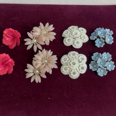 Collection of Clip-on Earrings- Assorted Makers (#38)