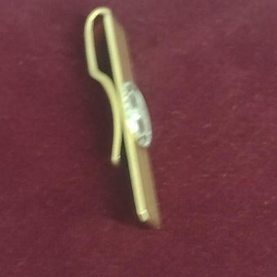 14 Karat Yellow and White Gold Money Clip with Diamond Accent- Total Approx Weight 14.3 Grams (#41)