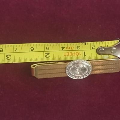 14 Karat Yellow and White Gold Money Clip with Diamond Accent- Total Approx Weight 14.3 Grams (#41)