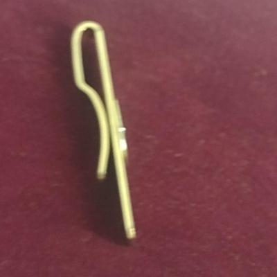 14 Karat Yellow and White Gold Money Clip with Diamond Accent- Total Approx Weight 14.3 Grams (#41)
