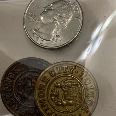Antique Baltimore Police Uniform Buttons