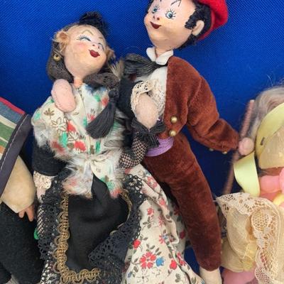 Vintage Dolls Lot - Most Rubber - Campbell Soup & More
